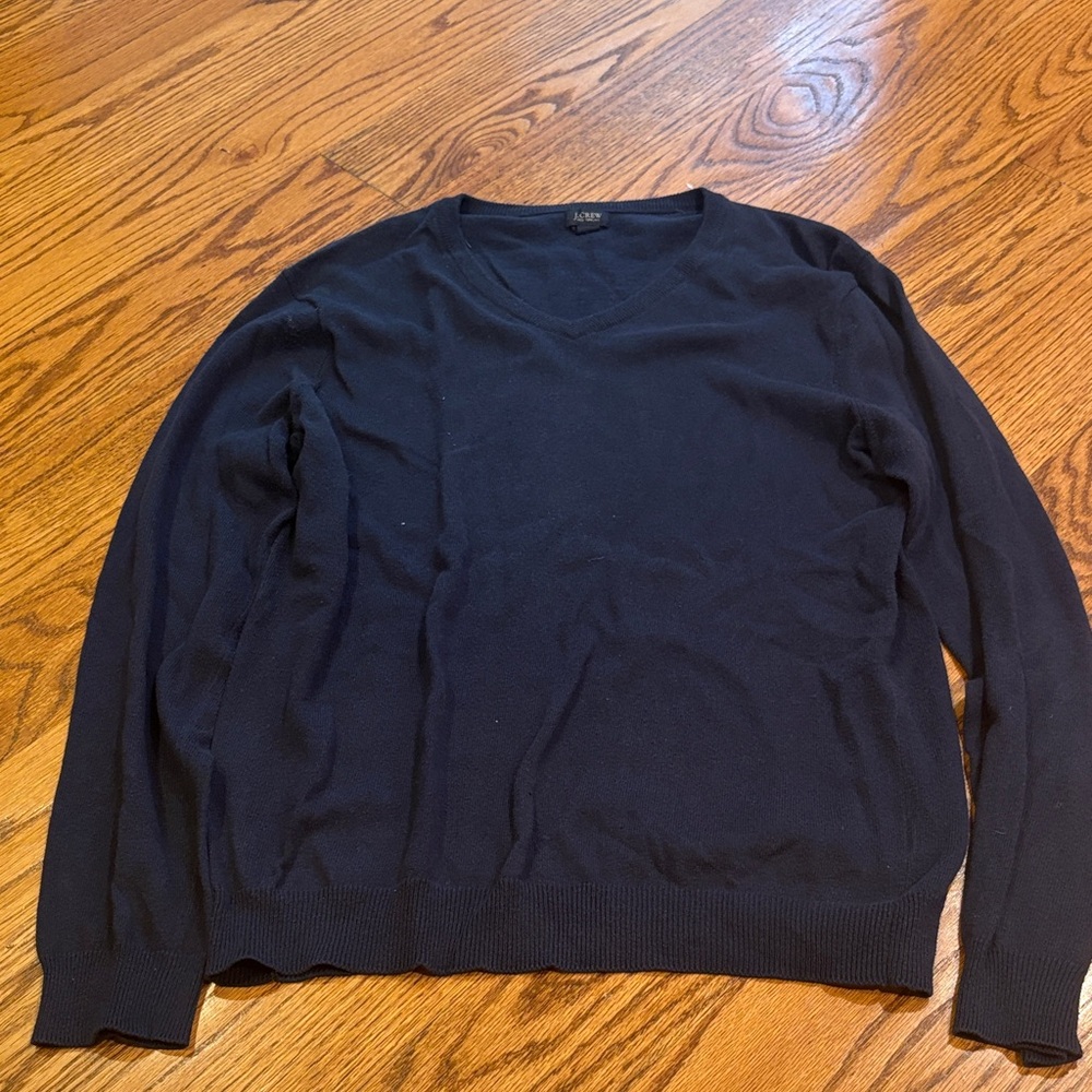J. Crew Woman’s Navy V-Neck Sweater Size S